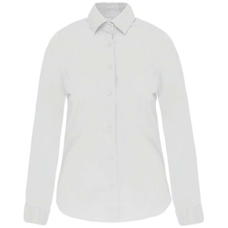 Dames stretch blouse lange mouwen