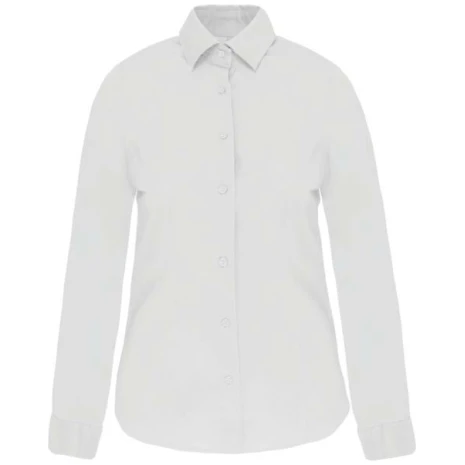 Dames stretch blouse lange mouwen