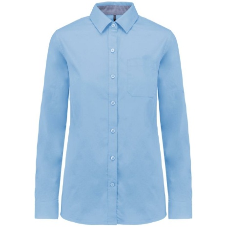 Damesoverhemd met lange mouwen van katoen Nevada