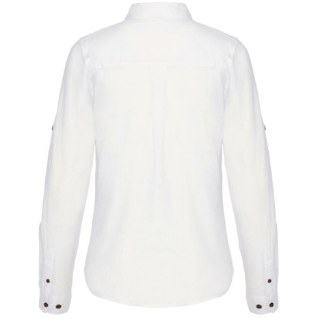 Damesoverhemd van linnen met lange mouwen