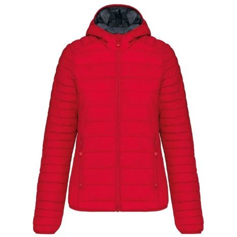 Ladies' lightweight hooded padded jacket