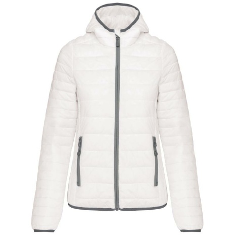 Ladies' lightweight hooded padded jacket