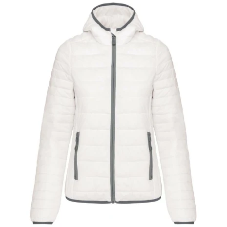 Ladies' lightweight hooded padded jacket