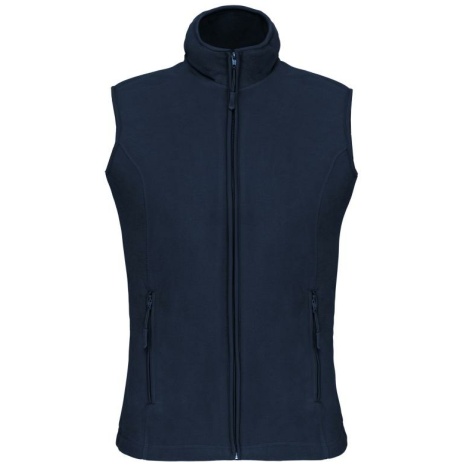 Bodywarmer van microfleece dames