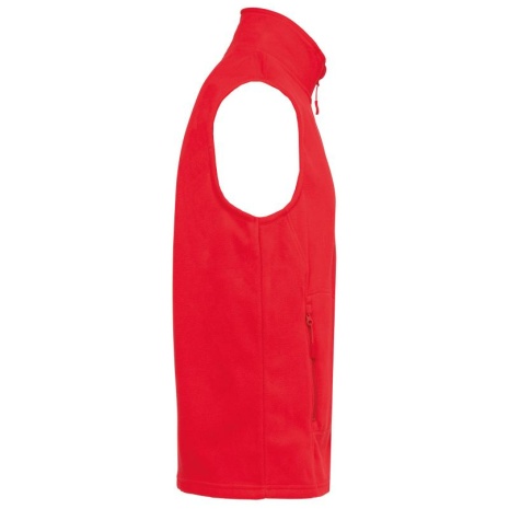 Ecologische uniseks bodywarmer van microfleece