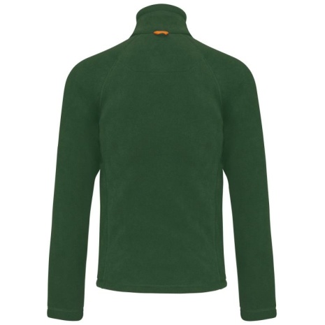 Microfleece met rits en raglanmouwen heren