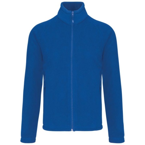 Microfleece met rits en raglanmouwen heren