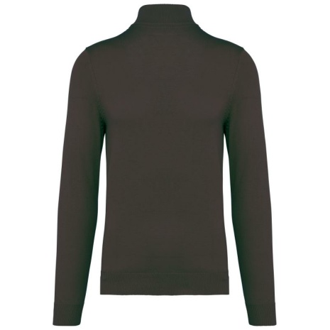 Heren pullover met ritskraag