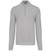 Heren pullover met ritskraag
