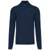 Heren pullover met ritskraag