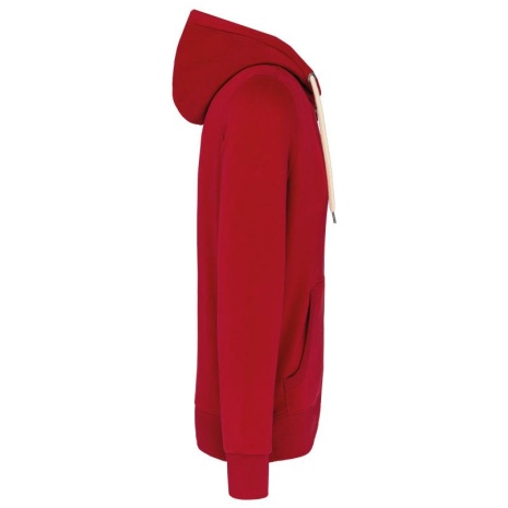 Vintage herensweater met rits en capuchon
