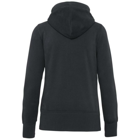 Vintage damessweater met rits en capuchon
