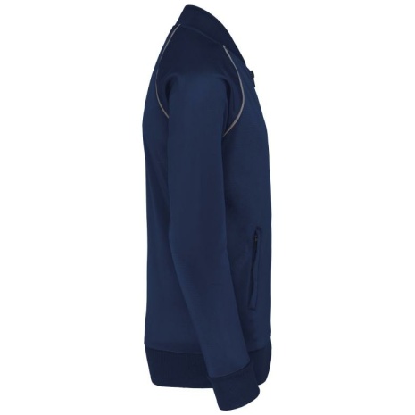 Kindertrainingsjas met rits en biesje