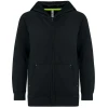 Kinder fleece hoodie met rits