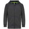 Kinder fleece hoodie met rits