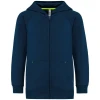 Kinder fleece hoodie met rits