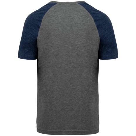 Tweekleurig Triblend sport-t-shirt met korte mouwen volwassene