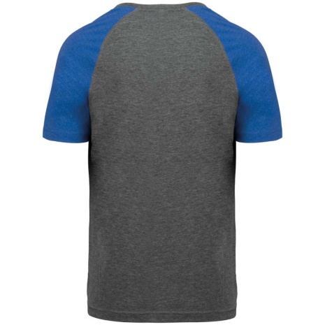 Tweekleurig Triblend sport-t-shirt met korte mouwen volwassene