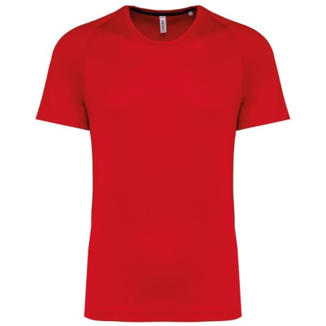 Gerecycled herensport-T-shirt met ronde hals