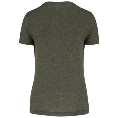 Damessport-T-shirt triblend met ronde hals