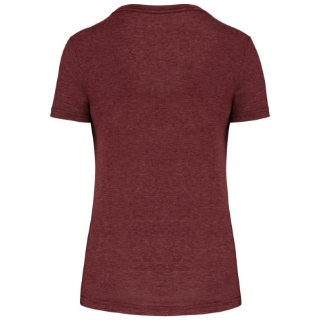 Damessport-T-shirt triblend met ronde hals