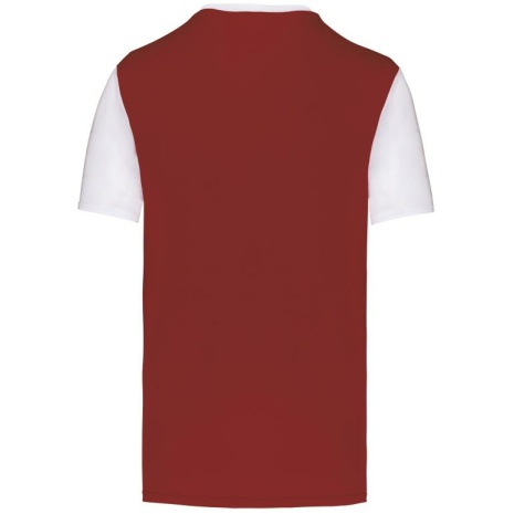 Volwassen tweekleurige jersey met korte mouwen