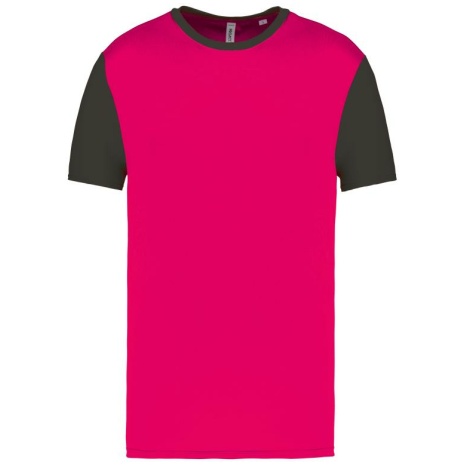 Volwassen tweekleurige jersey met korte mouwen