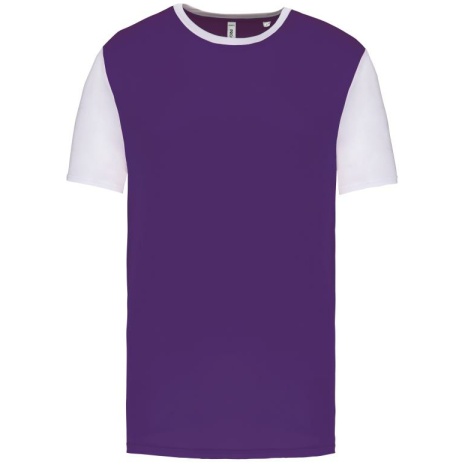 Volwassen tweekleurige jersey met korte mouwen
