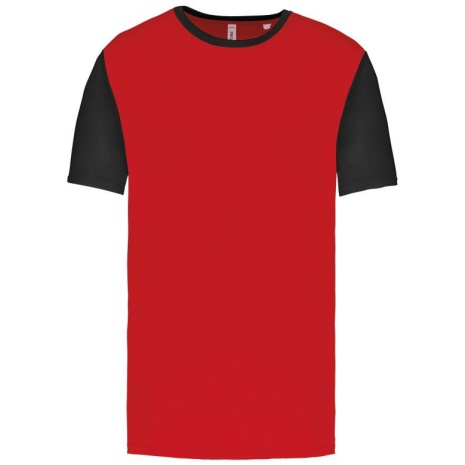 Volwassen tweekleurige jersey met korte mouwen