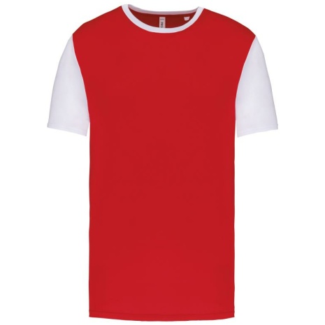 Volwassen tweekleurige jersey met korte mouwen
