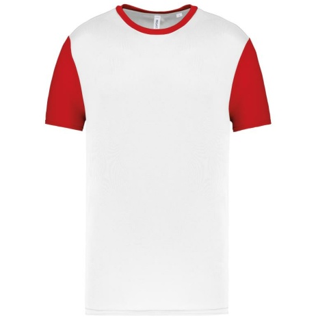 Volwassen tweekleurige jersey met korte mouwen