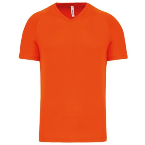 Heren-sport-t-shirt V-hals