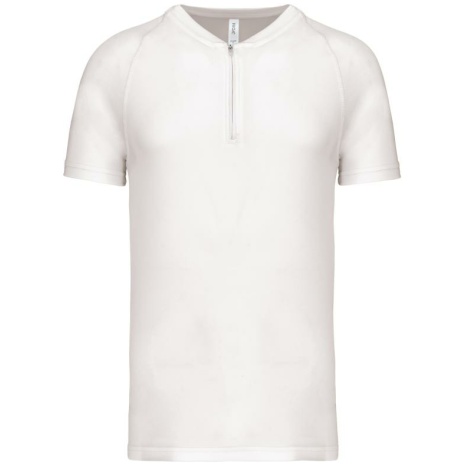 Heren sportshirt met ritskraag