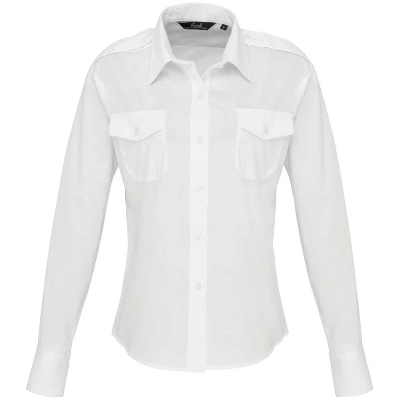 Ladies' Long Sleeve Pilot Shirt