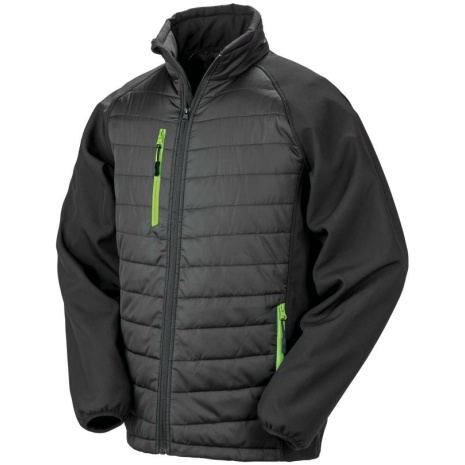 Black compass gewatteerde softshelljas