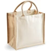 Printers' midi jute tote