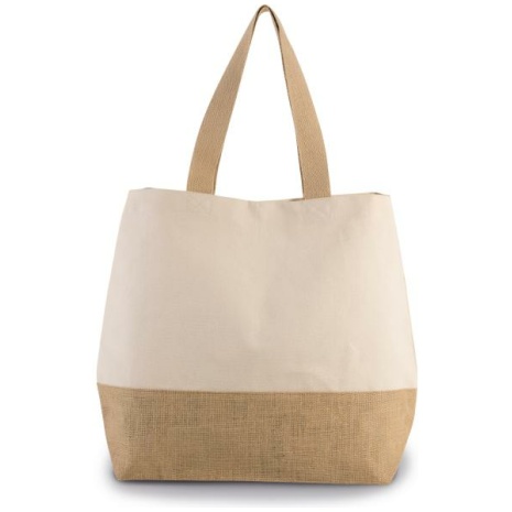 Shopper van jute- & katoencanvas