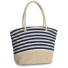 Shopper Van Jutecanvas In Marinestijl Shopper van jutecanvas in marinestijl