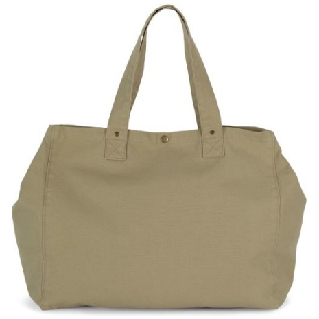 Shopper van verwassen katoen