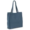 Met de hand geweven shopper van canvas