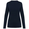 Supima® dames-T-shirt ronde hals lange mouwen