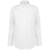 Damesoverhemd van twill met lange mouwen